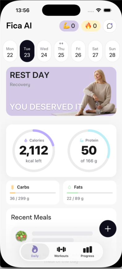 Fica AI App Interface